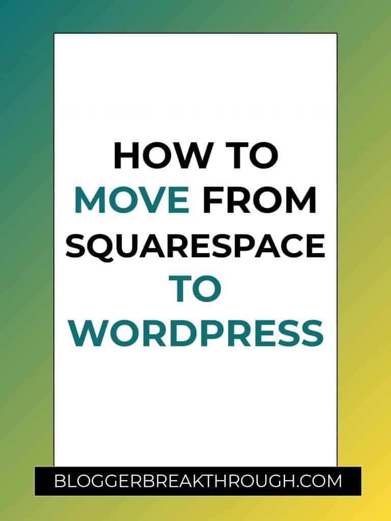 How to Move From Squarespace to Wordpress