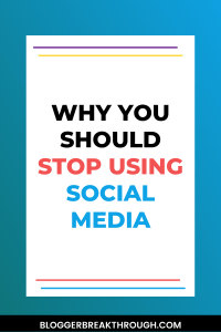 Why You Should Stop Using Social Media for Your Blog