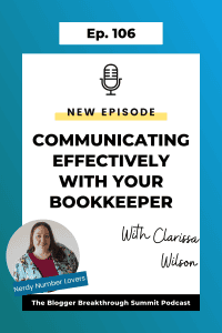 BBP 106 Communicating Effectively with Your Bookkeeper with Clarissa Wilson