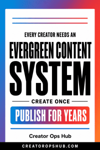 The Evergreen Content System: Create Once, Publish for Years