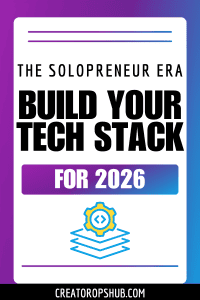 The Solopreneur Era: Build Your Tech Stack for 2026