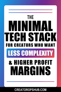 The Minimal Tech Stack for Creators Who Want Less Complexity